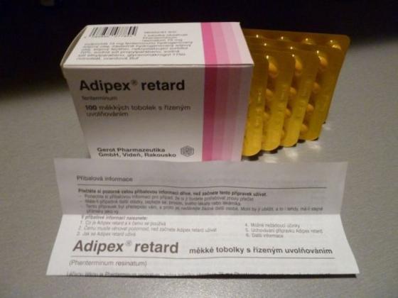 Adipex Retard 15mg Tabletten (100 Stk), von Gerot Gewichtsverlust Pillen